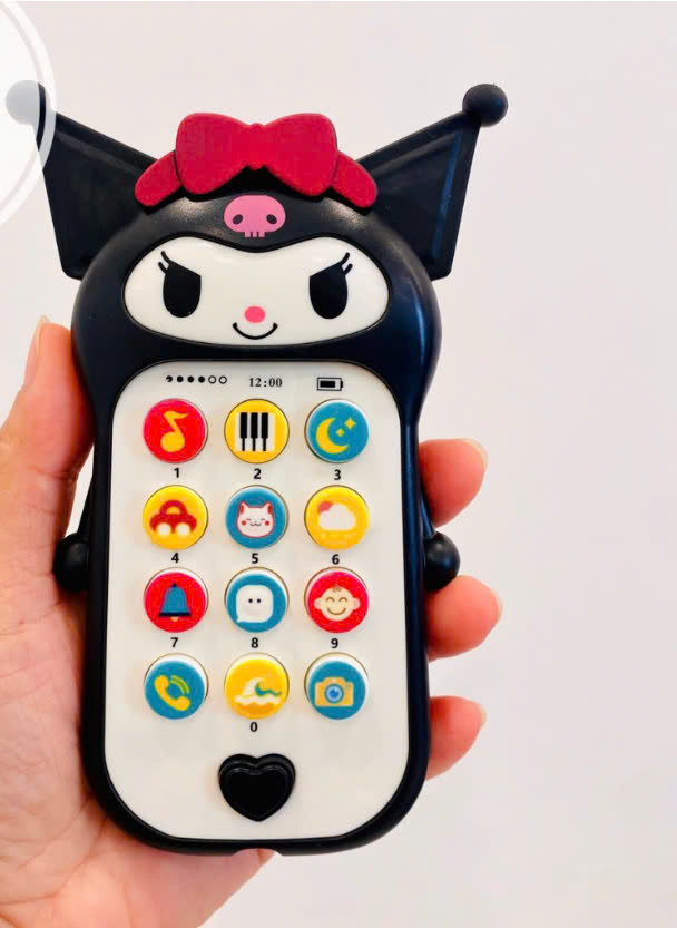 Đồ chơi điện thoại cầm tay hình KUROMI cho bé có nhạc sinh động