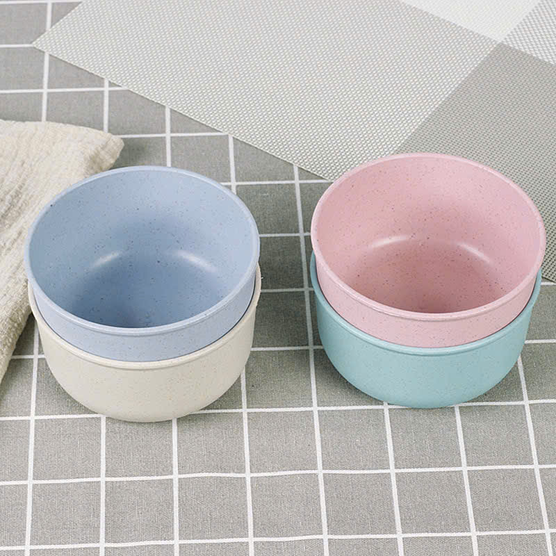 Bộ 4 bát lúa mạch ăn dặm màu sắc tươi mới cho bé 