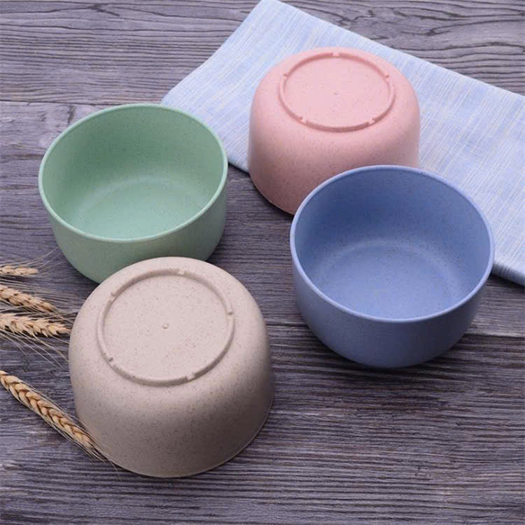 Bộ 4 bát lúa mạch ăn dặm màu sắc tươi mới cho bé 