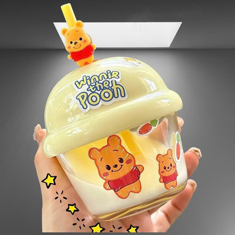 Cốc ly thuỷ tinh 210ml hoạ tiết hình thú dễ thương