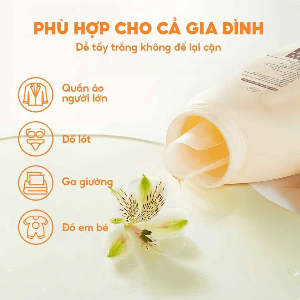 Nước giặt xả 2in1 sắc hương TOP GIA CAN 2L hương nước hoa