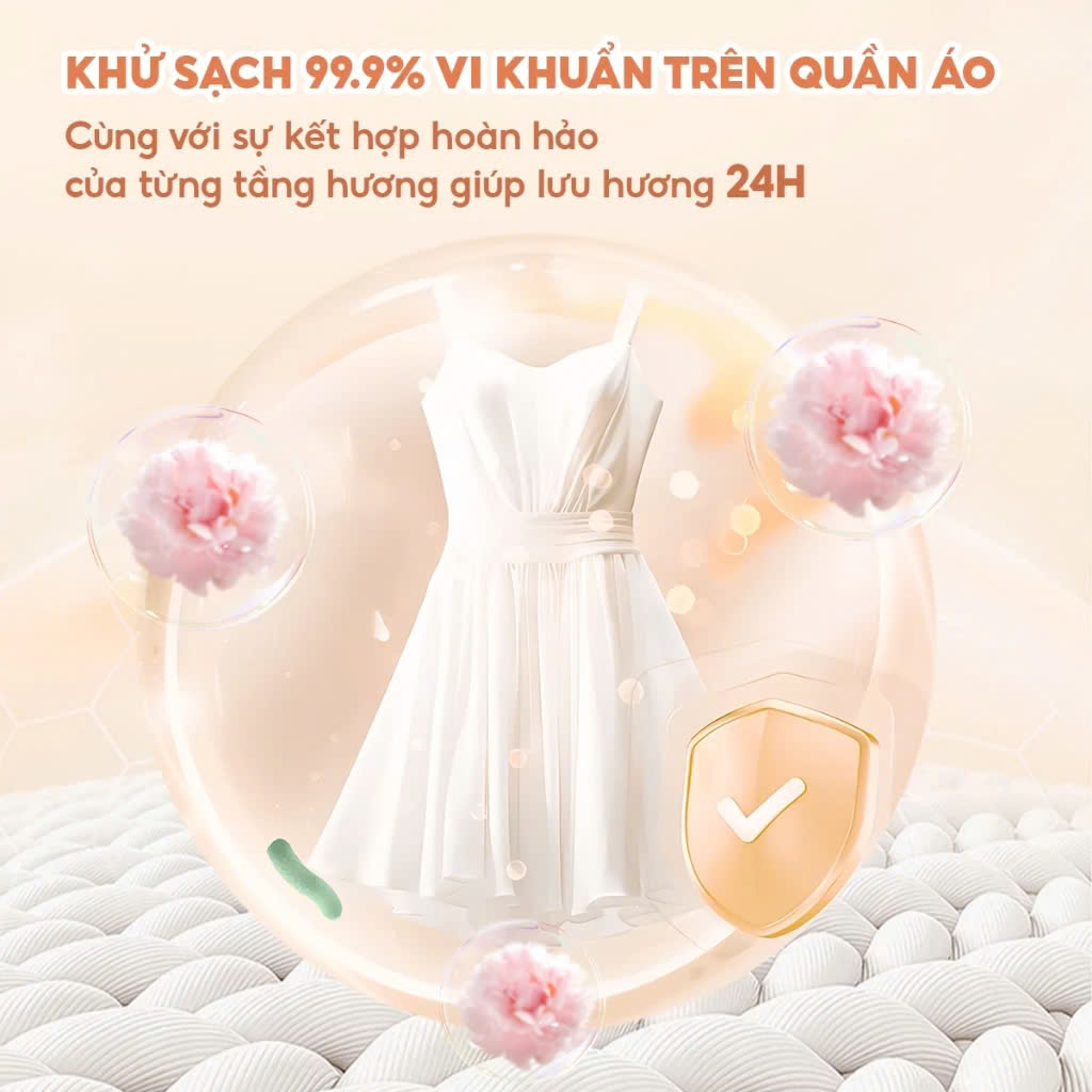 Nước giặt xả 2in1 sắc hương TOP GIA CAN 2L hương nước hoa