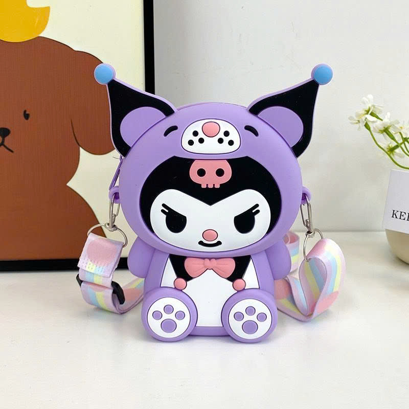 Túi Kuromi Silicon đeo chéo kiểu dáng dễ thương