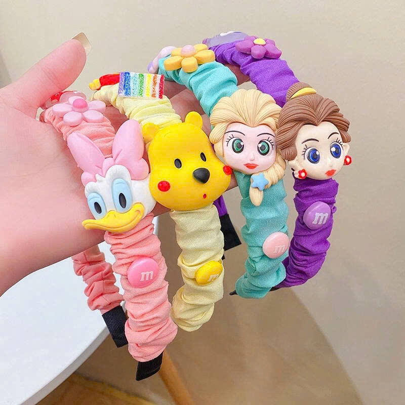 Băng Đô Cài Tóc Hoạt Hình Phong Cách Hàn Quốc Dễ Thương Cho Bé