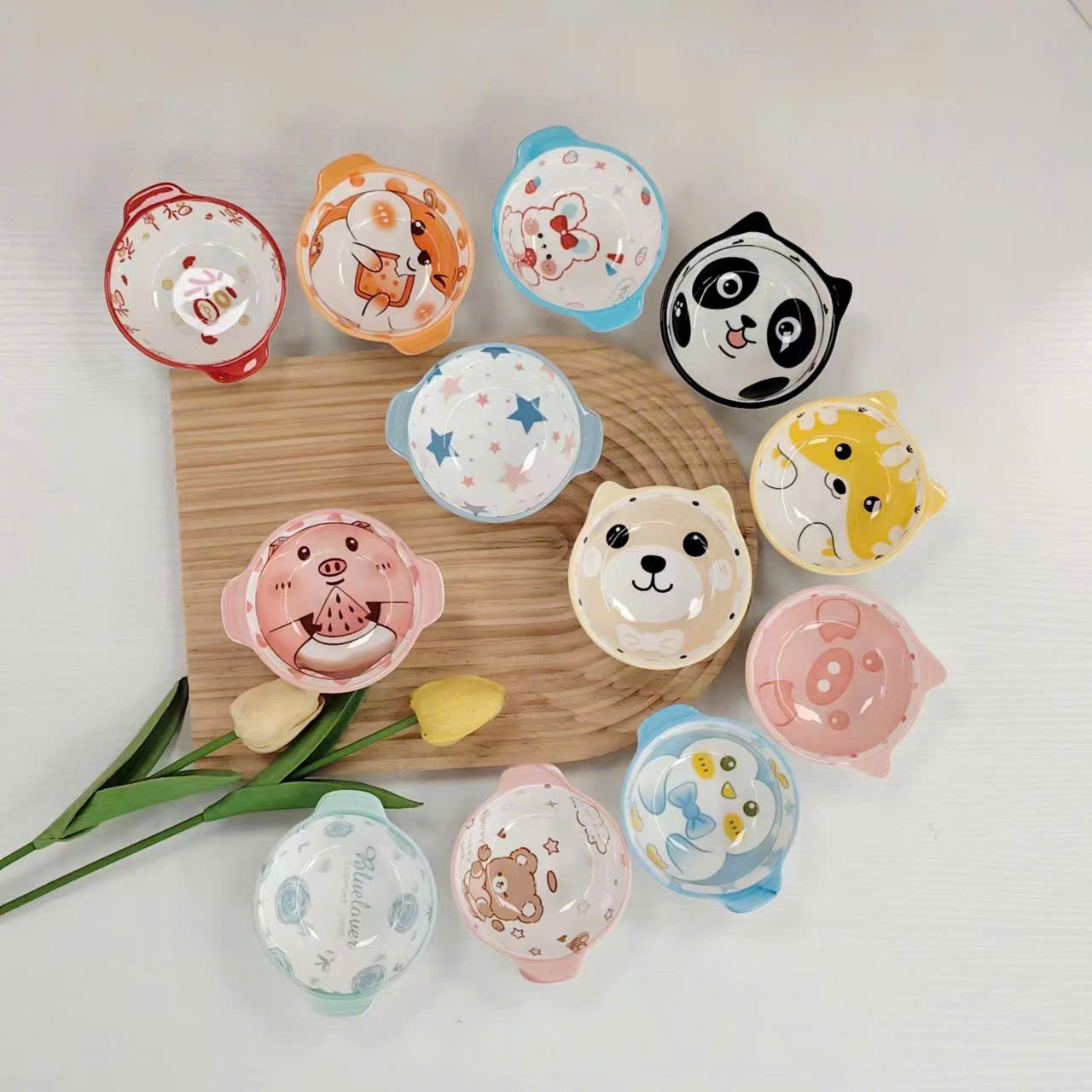 Set 5 bát gia vị hình cún vàng