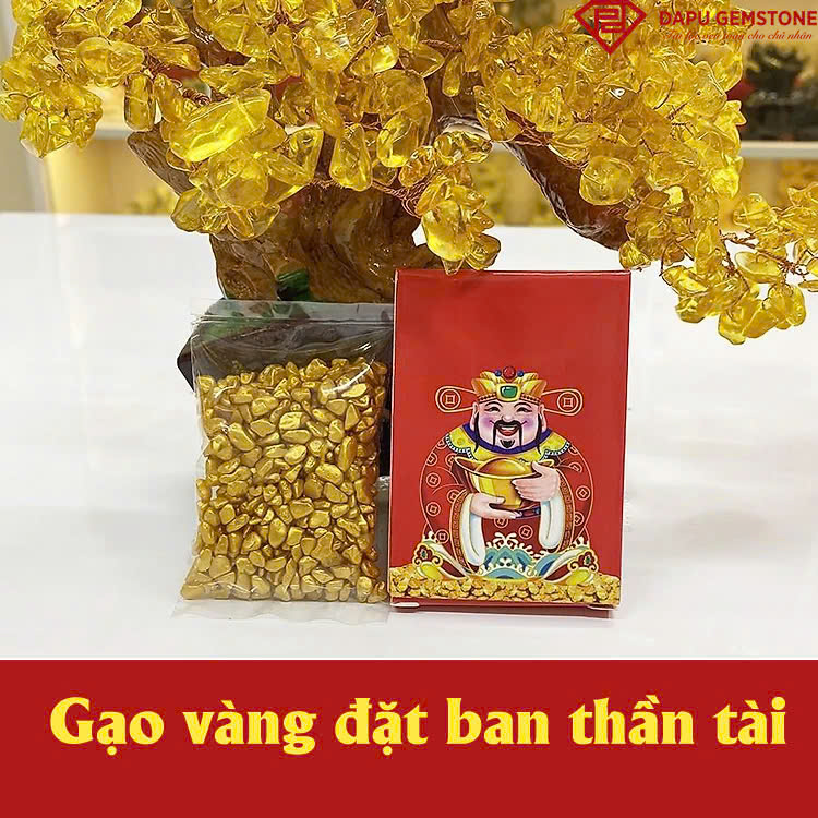 Hộp gạo vàng thần tài phong thuỷ chiêu tài lộc 