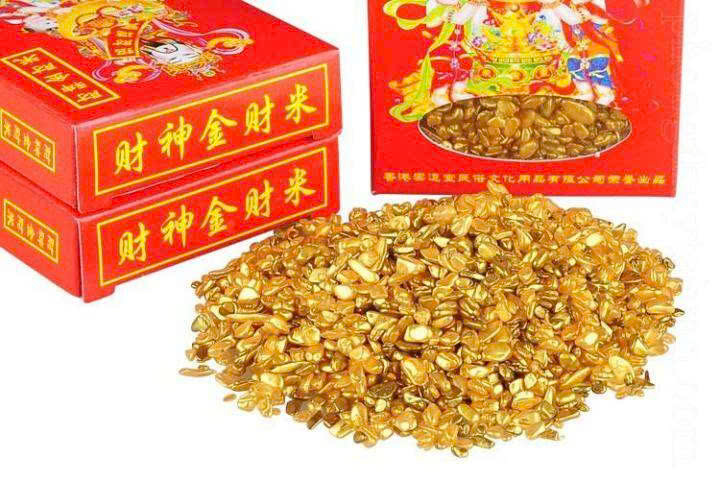 Hộp gạo vàng thần tài phong thuỷ chiêu tài lộc 