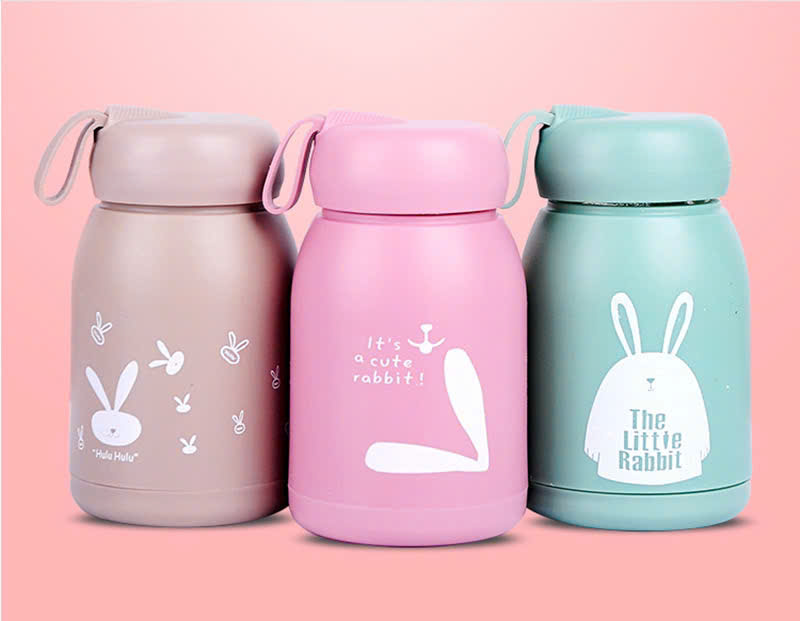 Bình đựng nước giữ nhiệt lõi thuỷ tinh bọc nhựa lúa mạch 320ml