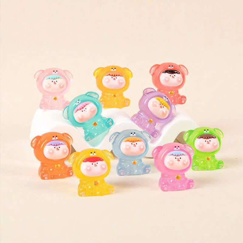 Set 10 Túi Mù Chó Phát Sáng Nhiều Màu Dễ Thương