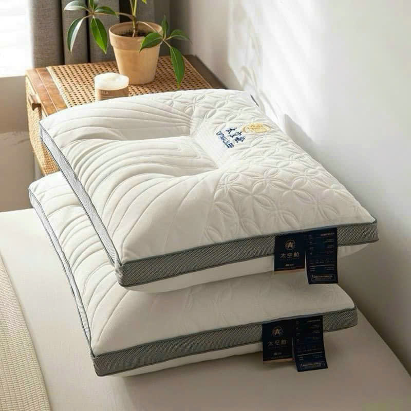 Gối ngủ massage 3D kim cương chống đau mỏi vai gáy