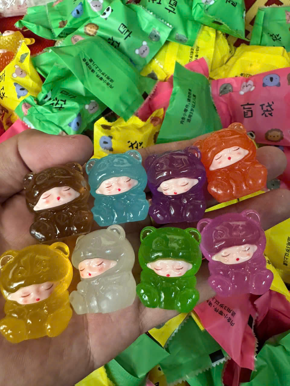 Set 10 Túi Mù Bé Ngủ Nhiều Màu Phát Sáng
