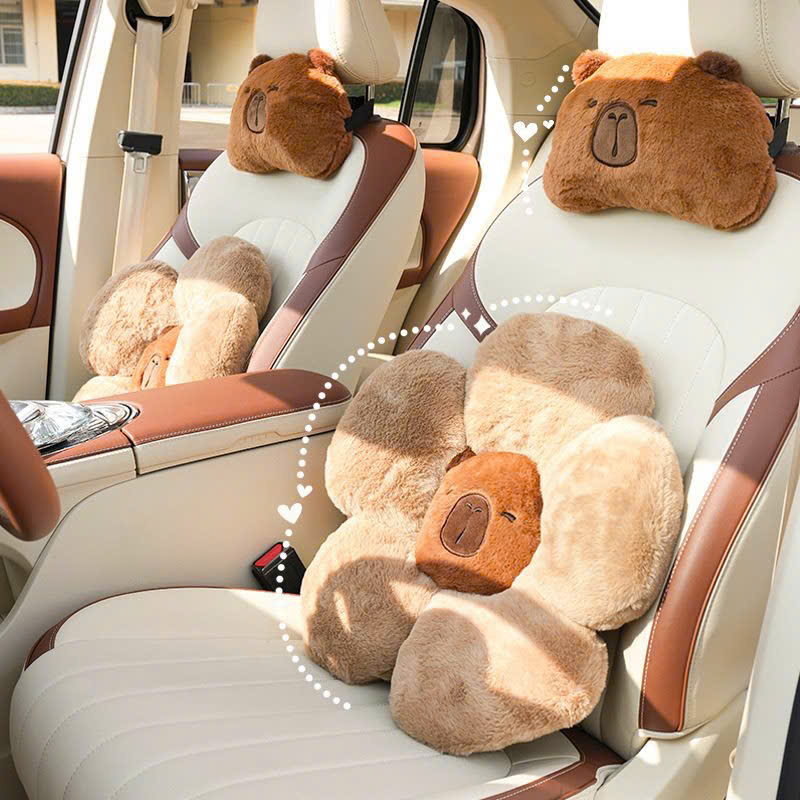 Gối decor Capybara tựa đầu tựa lưng dễ thương 
