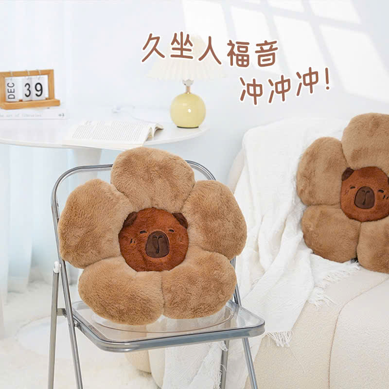 Gối decor Capybara tựa đầu tựa lưng dễ thương 