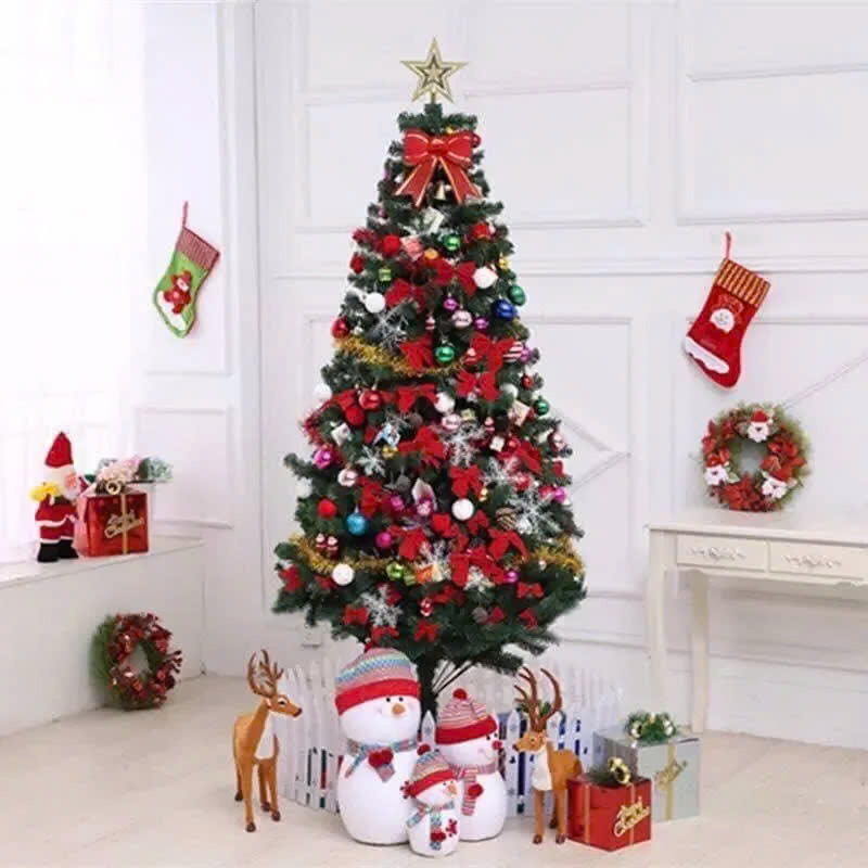 Cây thông Noel đầy đủ phụ kiện trang trí 1m6 