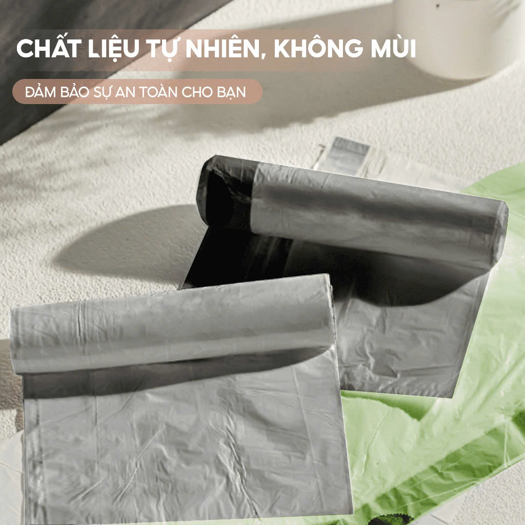 Combo 3 cuộn túi đựng rác Top Gia PP tự huỷ sinh học