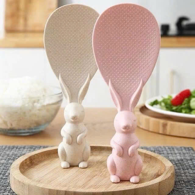 Muỗng xới cơm không dính hình thỏ Cute