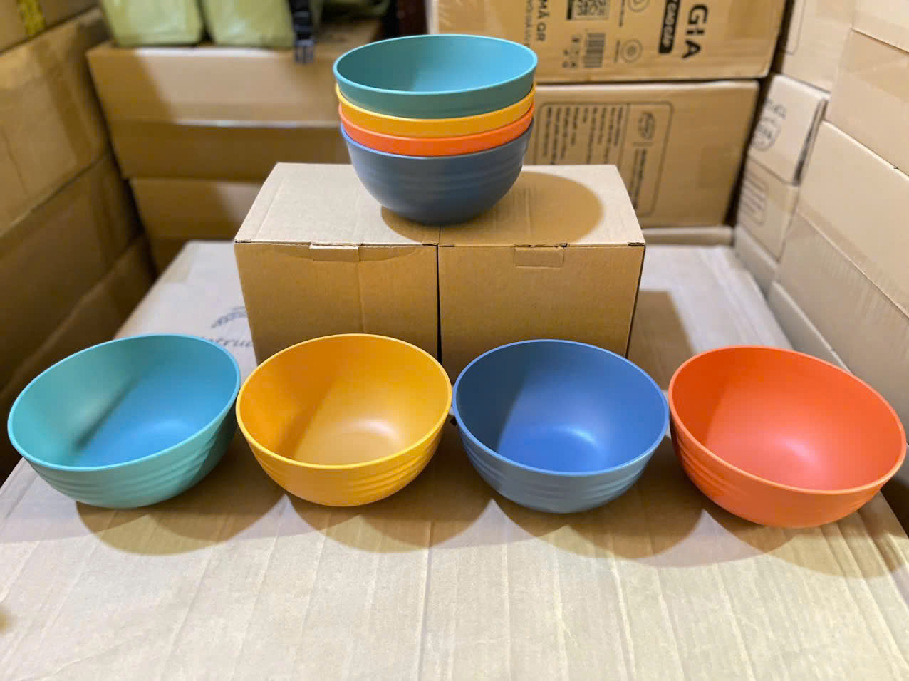 Set 4 bát lúa mạch size số 6