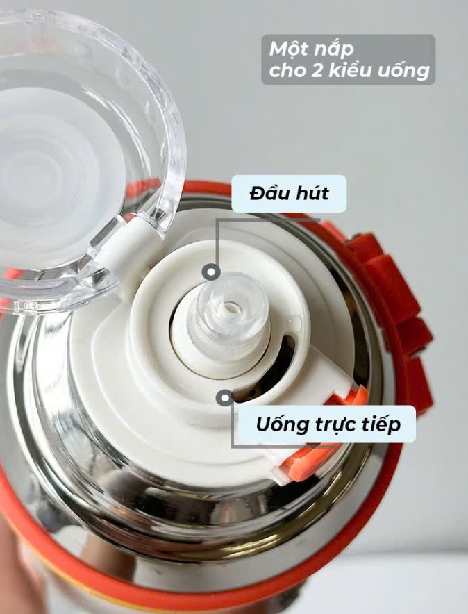 Bình giữ nhiệt Power Inox 800ml cao cấp