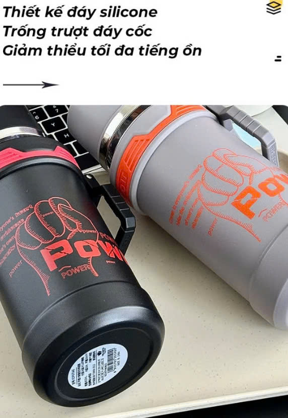 Bình giữ nhiệt Power Inox 800ml cao cấp