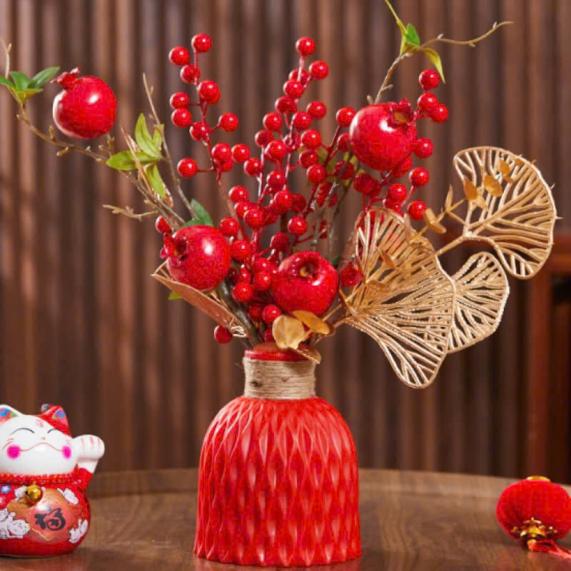 Bình hoa decor nhựa kim cương