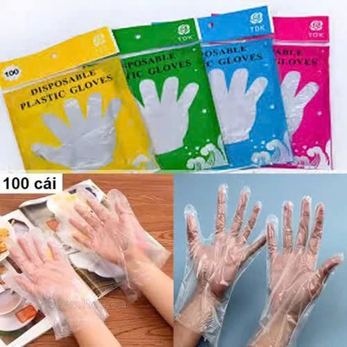 Set 10 gói găng tay nilon dùng 1 lần