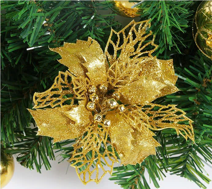 Set 10 hoa trạng nguyên KÉP trang trí sang trọng