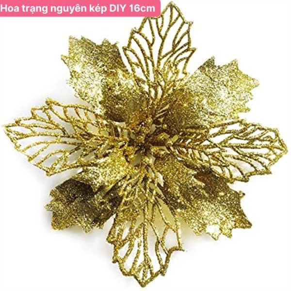 Set 10 hoa trạng nguyên KÉP trang trí sang trọng