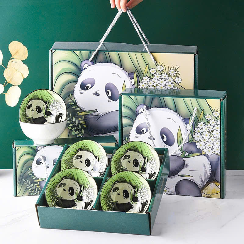 Bộ 6 chén hoạ tiết gấu trúc dễ thương KN6