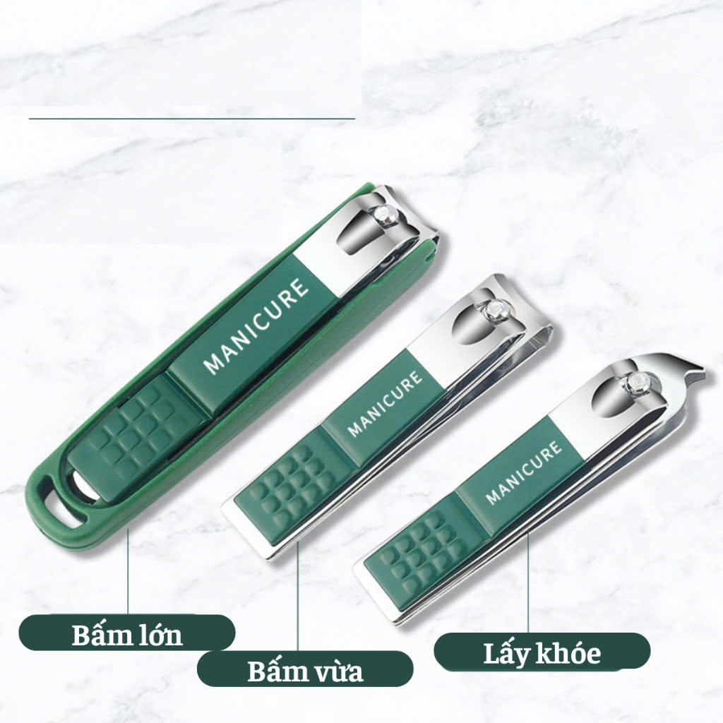 Bộ dụng cụ đa năng 6 món làm móng tay bằng thép không gỉ tiện lợi