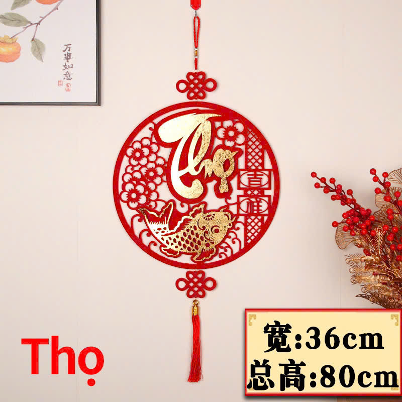 Liễn tròn treo cửa ngày tết Phúc Lộc Thọ