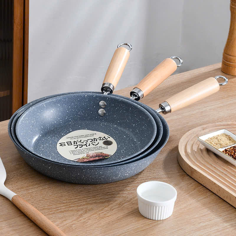 Chảo đáy từ vân đá chống dính 20cm có tay cầm chịu nhiệt 