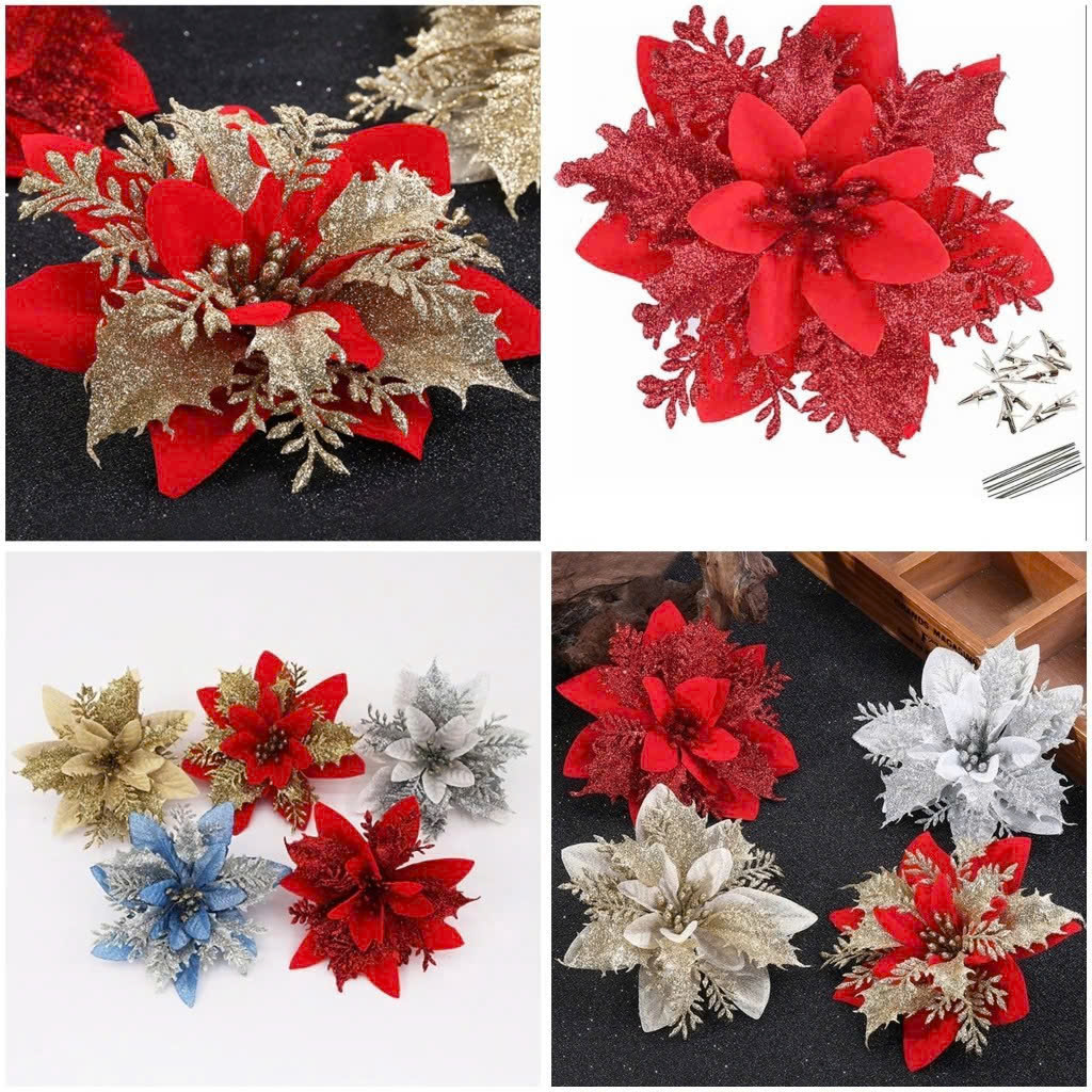 Set 10 hoa trạng nguyên ĐƠN trang trí sang trọng