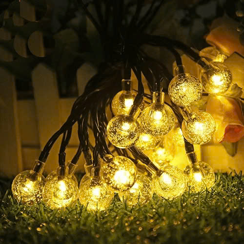 Dây đèn Led bi bọt nước trang trí sân vườn, ban công