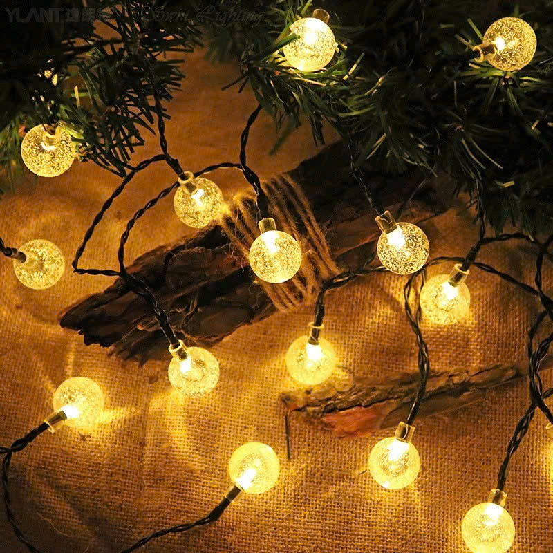 Dây đèn Led bi bọt nước trang trí sân vườn, ban công