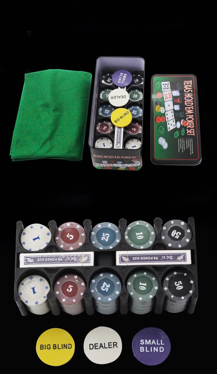 Bộ 200 Chip Poker Texas Hold’em