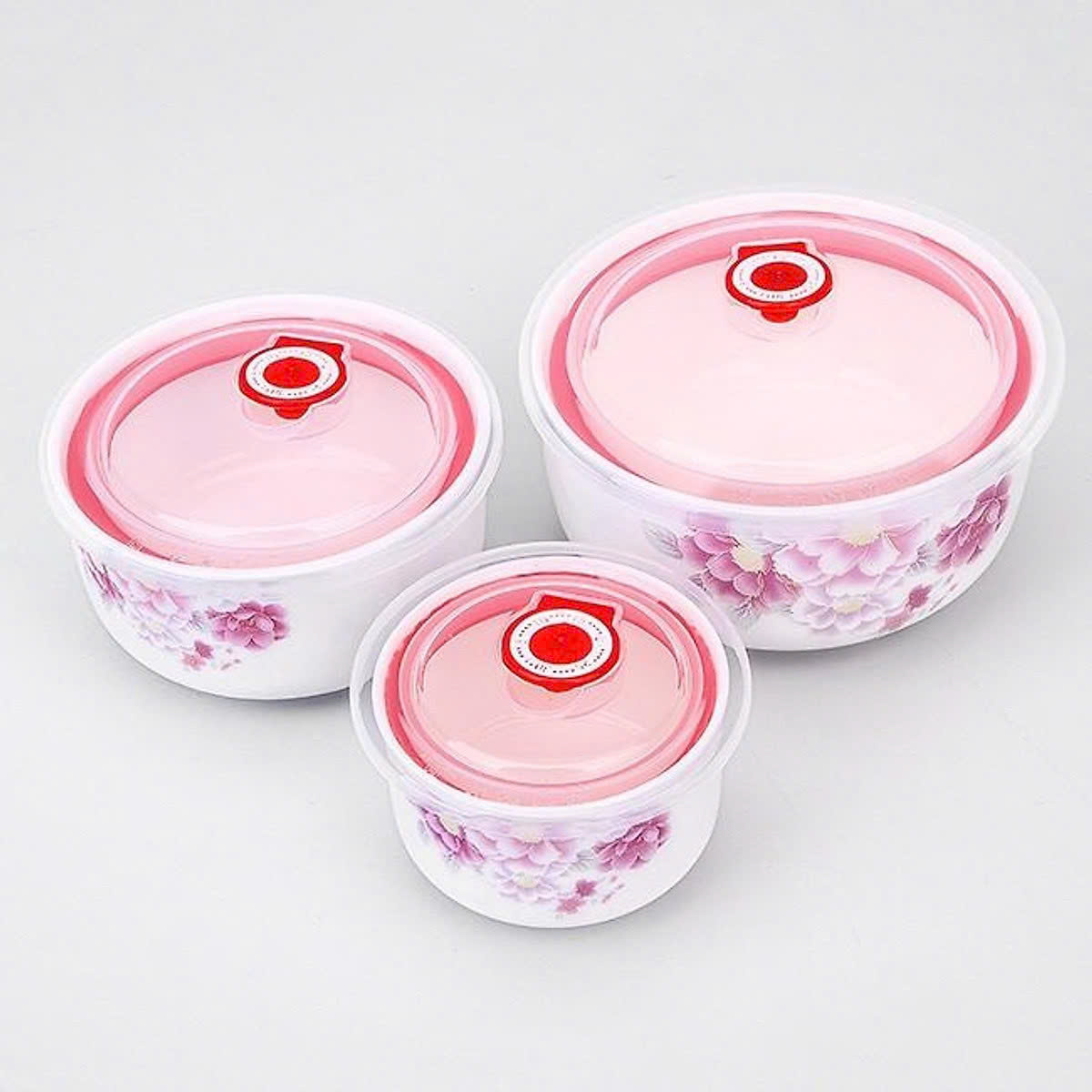 Bộ 3 thố sứ có nắp hút chân không cao cấp