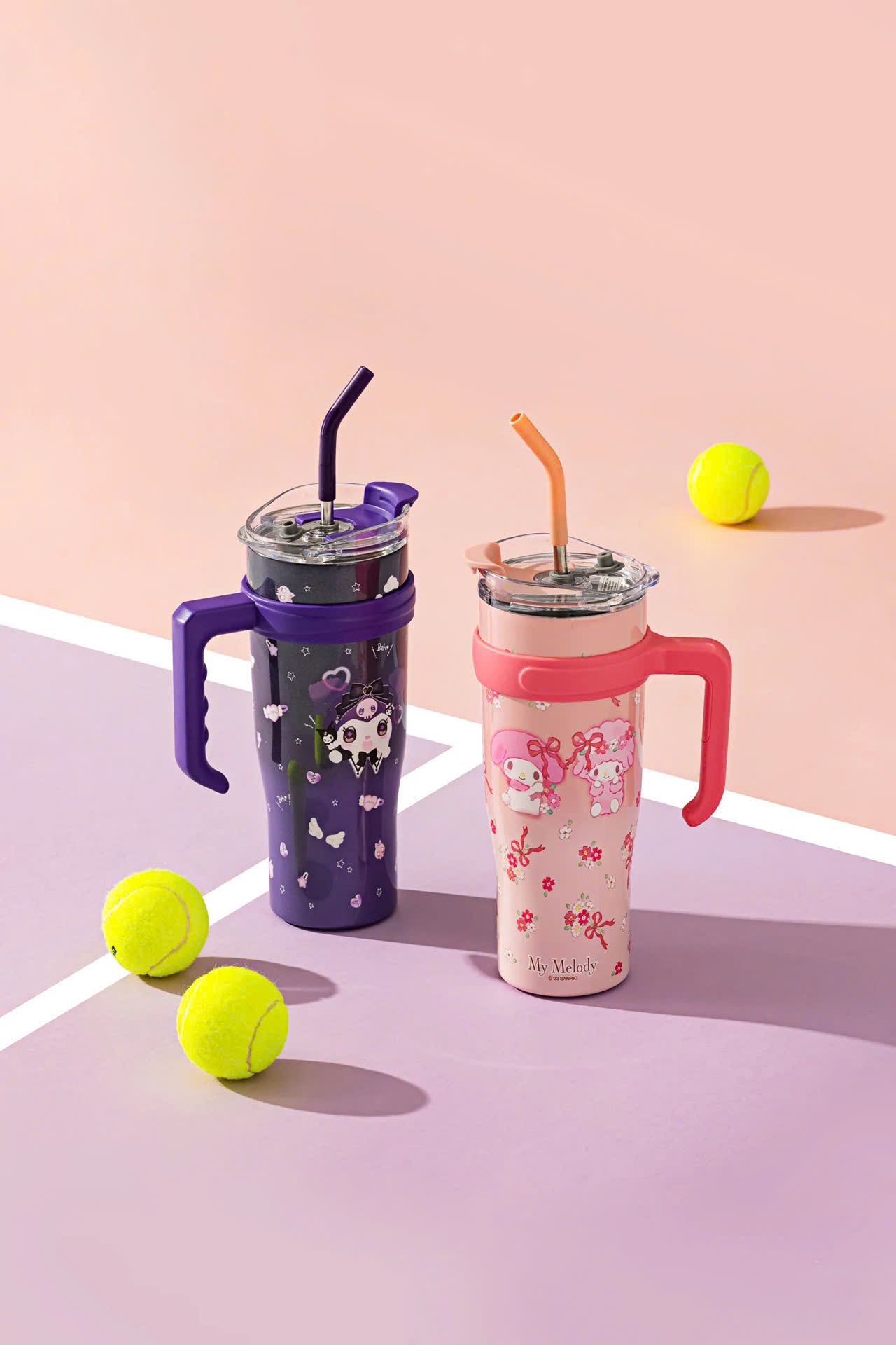 Ly giữ nhiệt NHÁM HOẠT HÌNH có quai cầm 850ml BDN003