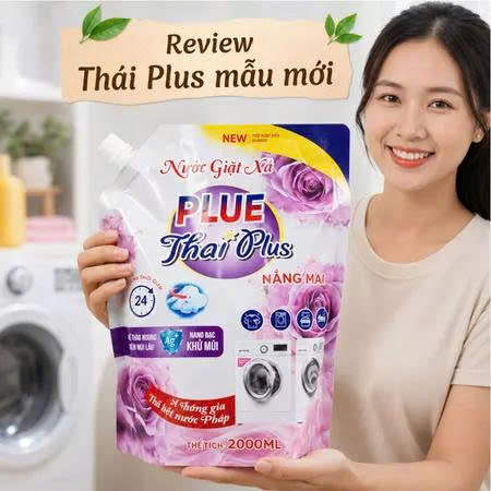 Nước giặt xả hương nước hoa Thái Plus Plue túi 2.2kg