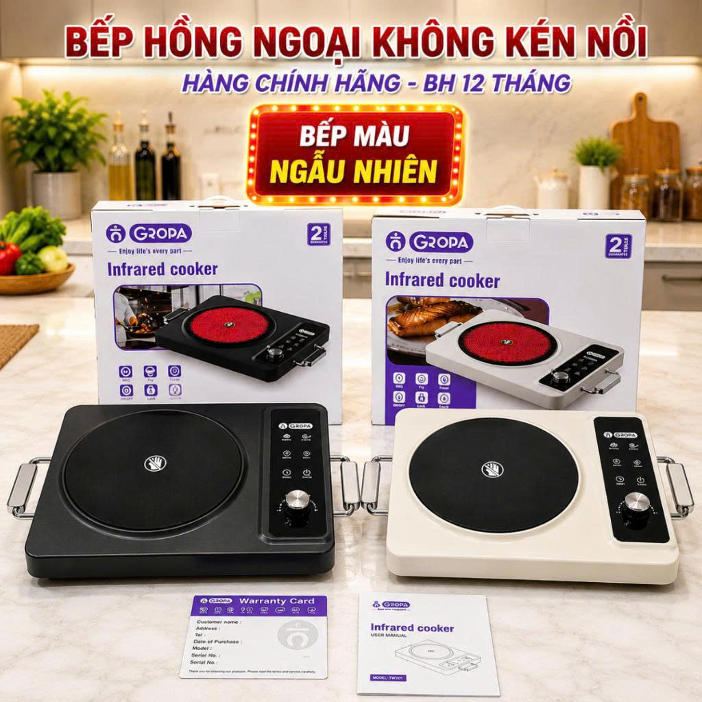 Bếp hồng ngoại không kén nồi GROPA G1-608