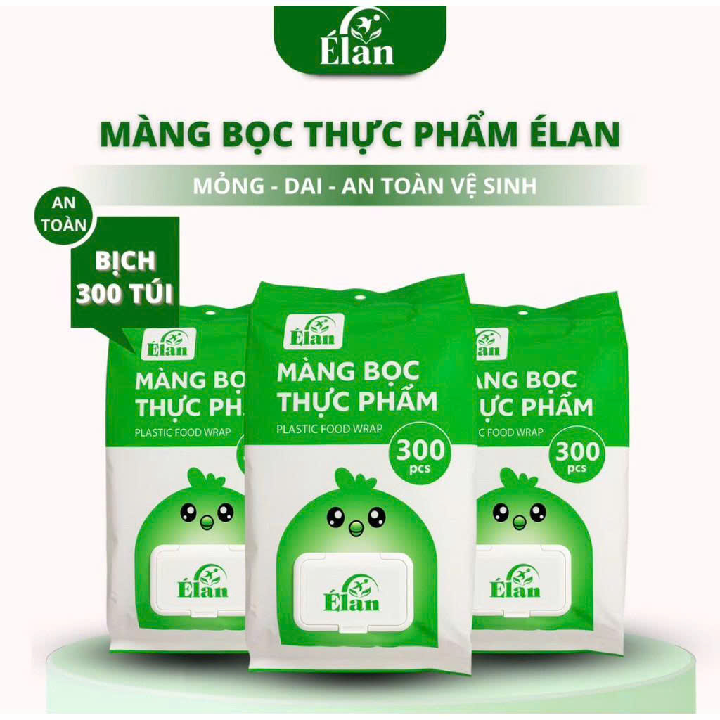 Túi 300 cái màng bọc thực phẩm ELAN tiện dụng