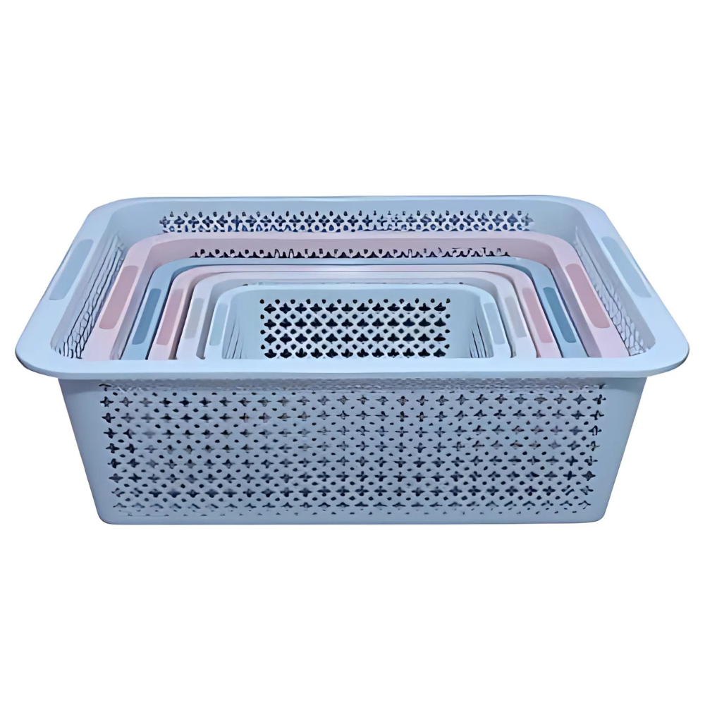 Set 3 rổ chữ nhật size lớn Châu Hưng