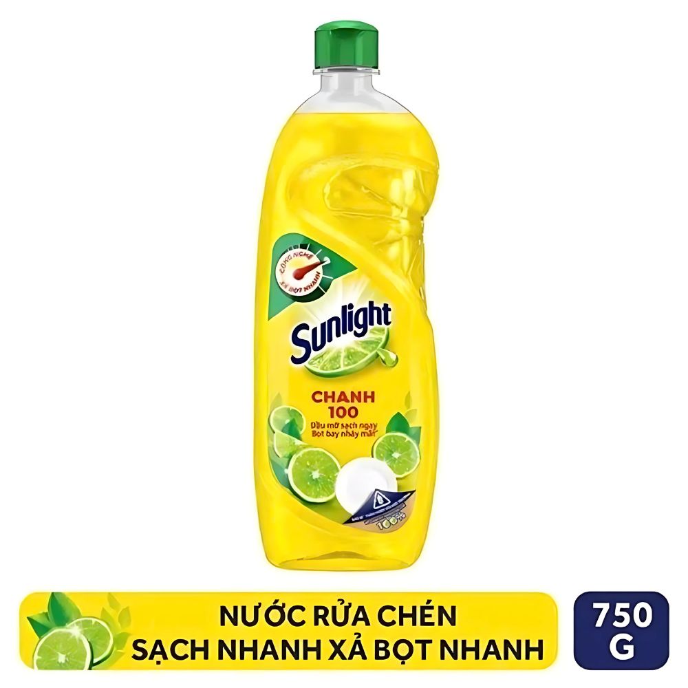 Nước rửa chén Sunlight chanh sả chai 750g