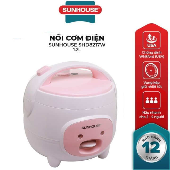 Nồi cơm điện Sunhouse SHD8217W 1.2L