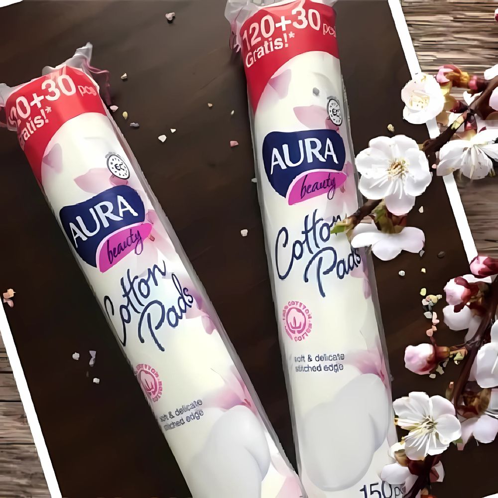 Bông tẩy trang Aura Beauty 150 miếng