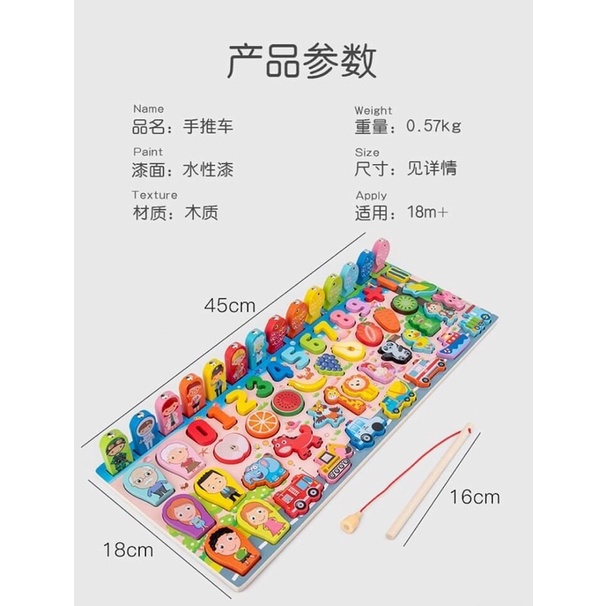 Bộ đồ chơi câu cá gỗ phát huy sự sáng tạo của bé