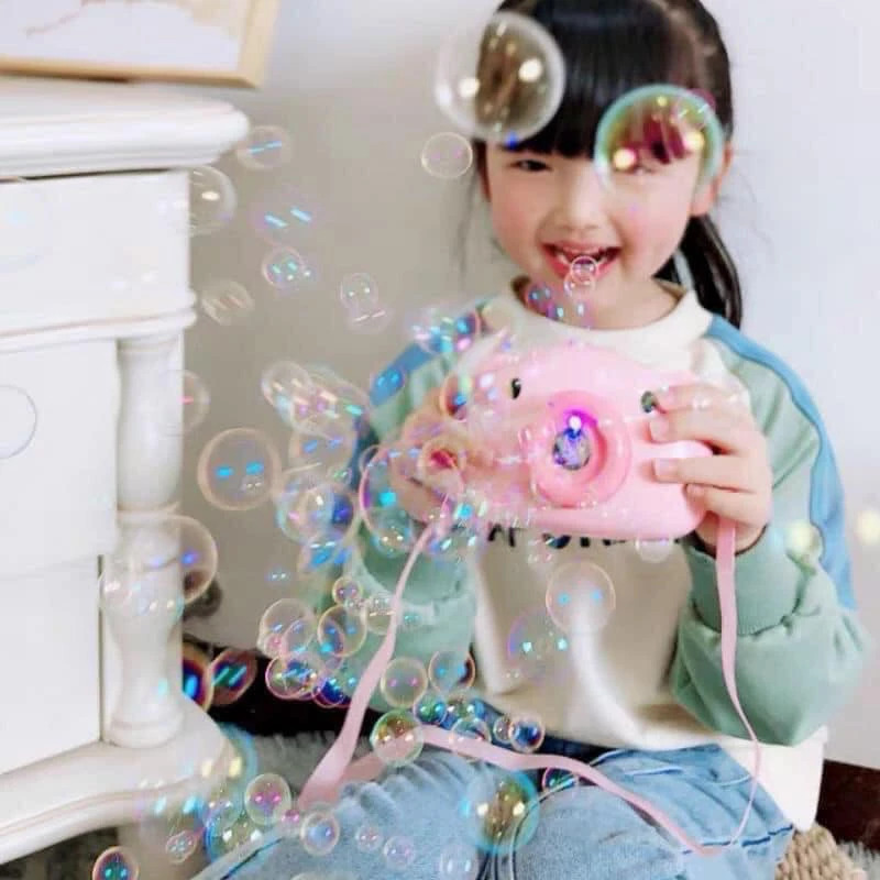 Đồ chơi máy ảnh chụp hình tạo bong bóng cho bé siêu đáng yêu