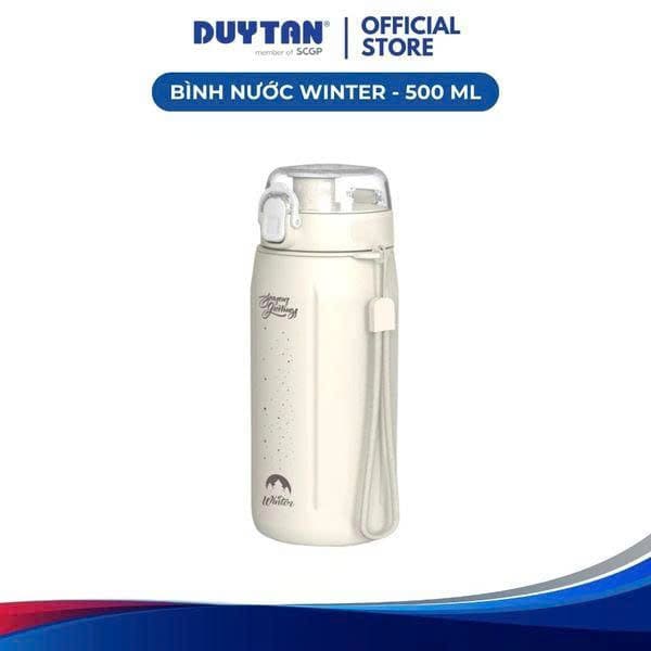 Bình nước Winter nắp bật kèm dây đeo 500ml Duy Tân