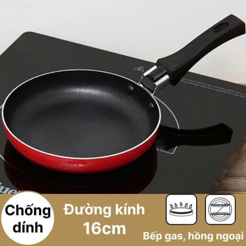 Combo 2 chảo chống dính Rainy Friendly size 16cm và 22cm
