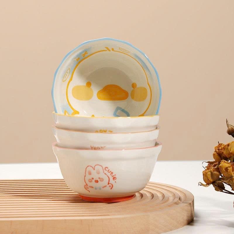 Set 4 bát sứ ăn dặm siêu cute cho bé