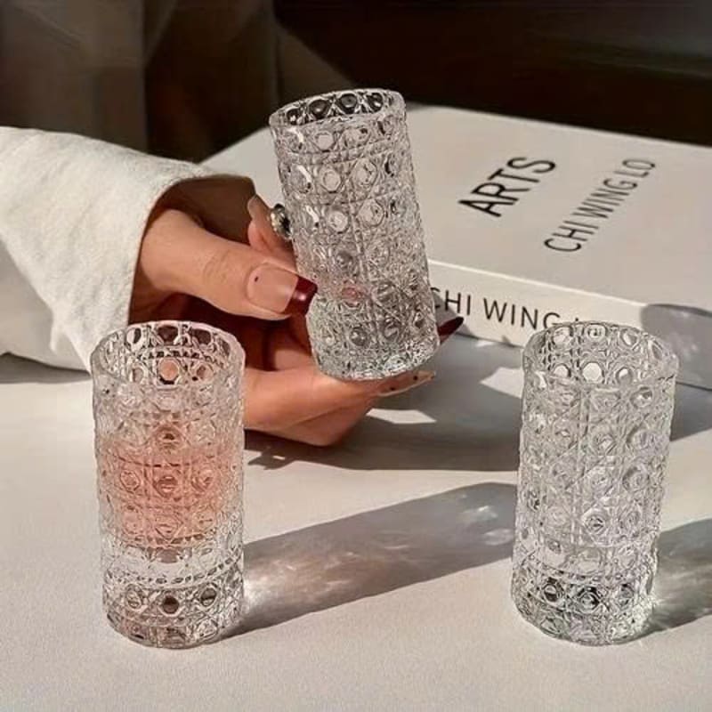 Bộ 6 ly thuỷ tinh uống rượu vân nổi 20ml